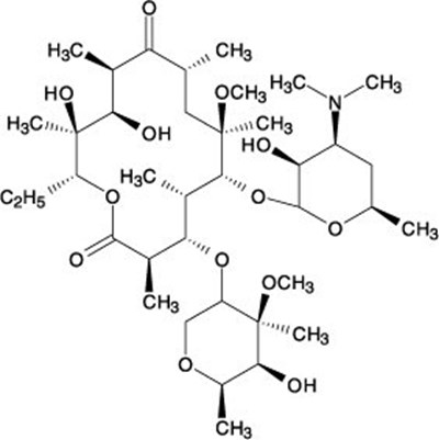Clarithromycin Chemical Structure (B33fd7c9 A21a 4be0 9cf7 94ae4e40655d 01)