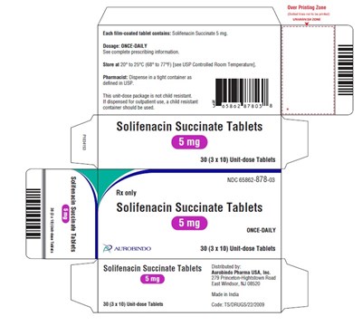 solifenacin-fig2.jpg PACKAGE LABEL-PRINCIPAL DISPLAY PANEL - 5 mg Blister Carton (3 x 10 Unit-dose) - solifenacin fig2