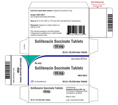 solifenacin-fig4.jpg PACKAGE LABEL-PRINCIPAL DISPLAY PANEL - 10 mg Blister Carton (3 x 10 Unit-dose) - solifenacin fig4