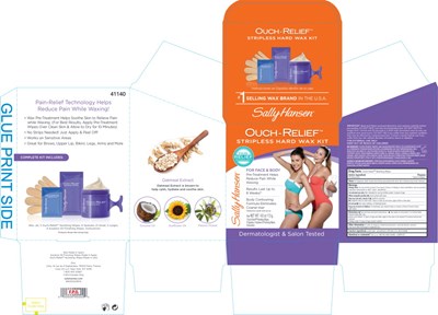 Principal Display Panel (Sally Hansen Ouch-Relief Stripless Hard Wax Kit Label)
