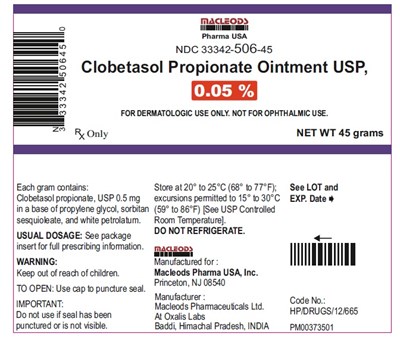 505 (Clobetasol 45g Tube)