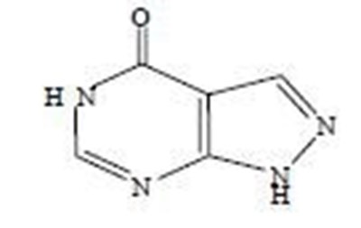 Allopurinol structure 1 - allopurinol structure 1