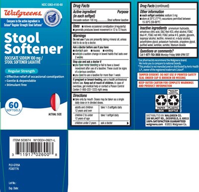 Docusate Sodium 100 mg (Docusate Sodium 2 Tone Softgels Pur 100 mg 1)