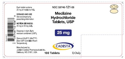 59746-121-06.jpg 100 Counts of 25mg Tablets - 59746 121 06