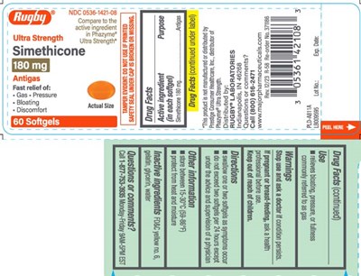 Simethicone 180 mg - gas relief 180 mg softgel pur 1
