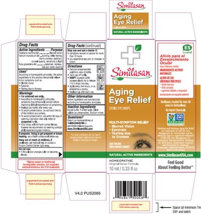 PRINCIPAL DISPLAY PANELSimilasanAging Eye ReliefSTERILE EYE DROPS10 ml / 0.33 fl oz - aging eye relief 01