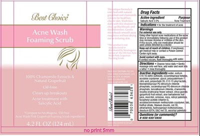 Best Choice Acne Wash Foaming Scrub Label (93a0cf6a 70cc 4e14 9531 6038ccb2f905 01)
