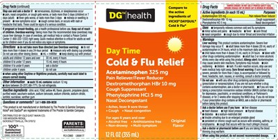 Acetaminophen 325 mg, Dextromethorphan Hbr 10 mg, Phenylephrine HCl 5 mg, (Daytime Pe Liquid 1)