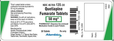 50 mg 30's bottle pack - quetiapine 50mg