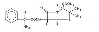 Ampicillin Chemical Structure (Ampicillin Image01)