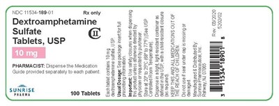 Image Description (Label 10mg 100)