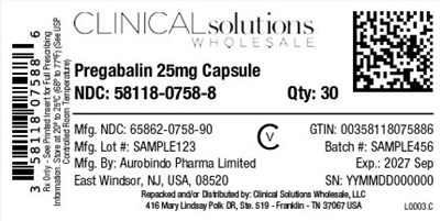 Pregabalin 25mg Capsule 30ct Blister Card (Pregabalin Fig13)