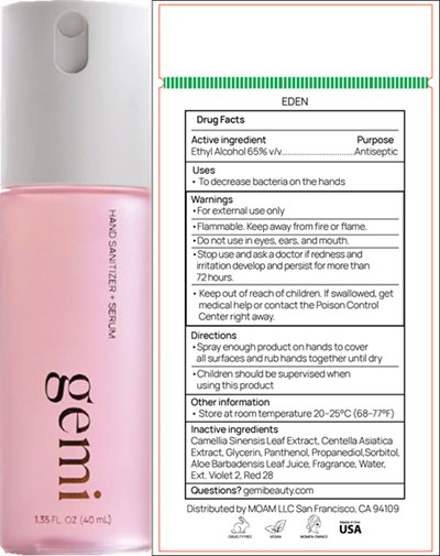 gemi-01.jpg Principal Display Panel - 40 mL Bottle Label - EDEN - gemi 01