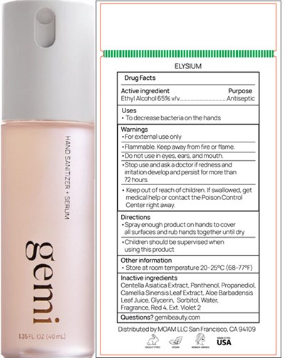gemi-02.jpg Principal Display Panel - 40 mL Bottle Label - ELYSIUM - gemi 02