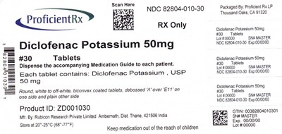 82804-010-30 - diclofenac potassium tab usp 50mg 100s bottle