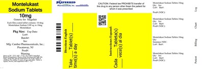 Montelukast Sodium Tablets 10mg Camber - montelukasttab10mg30scount