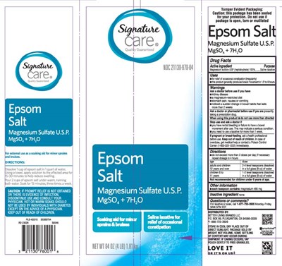 Magnesium Sulfate Usp (heptahydrate) 100% (Epsom Salt Slim Pouch 1)