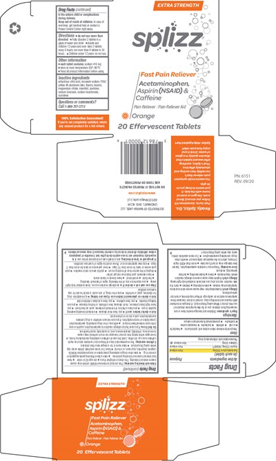 PRINCIPAL DISPLAY PANEL - 20 Tablet Pouch Carton - splizz 01