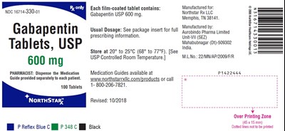 Package Label-principal Display Panel – 600 mg (100 Tablets Bottle) (Gabapentin Fig6)