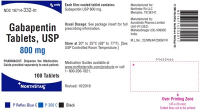 gabapentin-fig7.jpg PACKAGE LABEL-PRINCIPAL DISPLAY PANEL – 800 mg (100 Tablets Bottle) - gabapentin fig7
