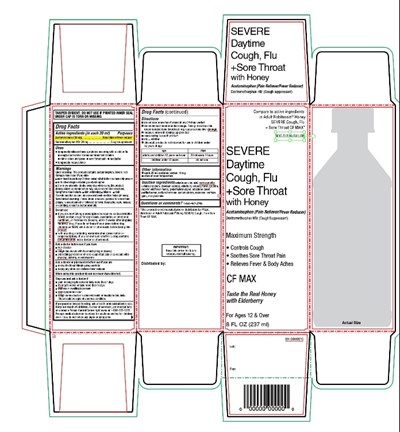 Cvs Severe Daytime Cough, Flu Honey Cf Max 8 Fl Ozs (Image 01)