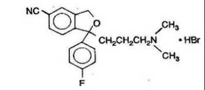 Chemical Structure - citalopram 01