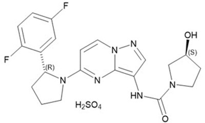 Image Of The Chemical Structure Of Vitrakvi (Chem Struct)