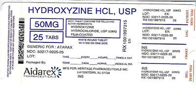Label Image (Hydroxyzine HCl Usp 50mg 2)