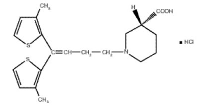 structure - tiagabine hcl tablets 2 mg 4 mg 12 mg 16 mg 1