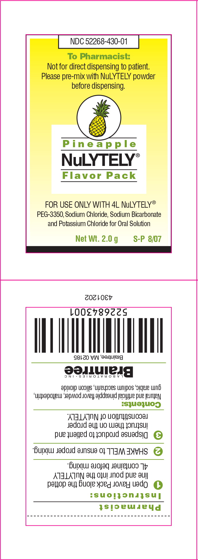 Nulytely With Flavor Packs Images Polyethylene Glycol 3350, Sodium