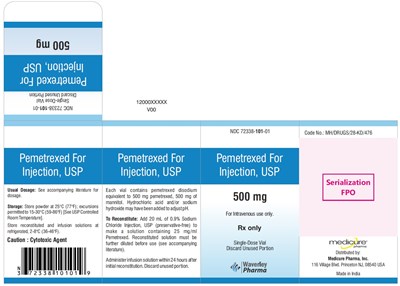 pemetrexed-500mg-carton-trade.jpg PACKAGE CARTON – Pemetrexed for Injection 500 mg single-dose vial - pemetrexed 500mg carton trade