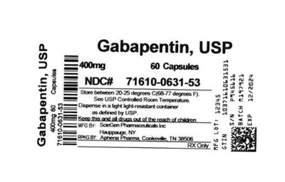 Bottle Label 400 mg - 71610 0631 53