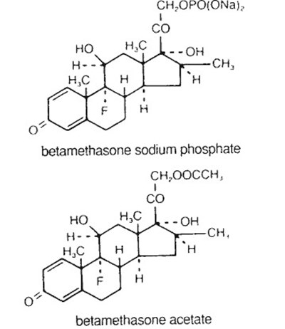 celestone-soluspan-01.jpg Image of betamethasone sodium phosphate and betamethasone acetate Chemical Structures - celestone soluspan 01