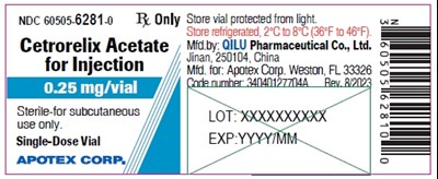 Principal Display Panel (Vial)