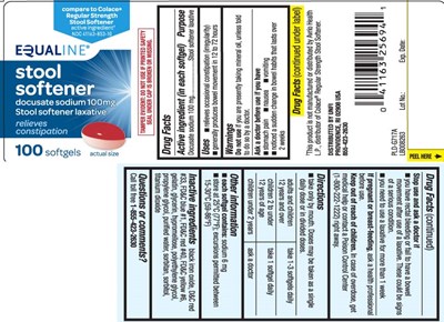 Docusate Sodium 100 mg (Docsate Sodium 2 Tone 100 mg Softgels Pat 1)