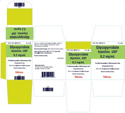 Glycopyrrolate 1 mL Carton (Glycopyrrolate Injection Usp Syringe 5)