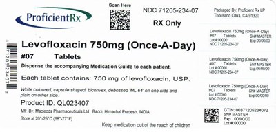 71205-234-05 (Levofloxacin 250mg 50s Bottle)