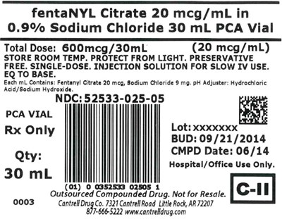 Label (52533 025 05)