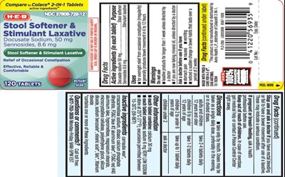 Docusate sodium 50 mg, Sennosides 8.6mg - stool with laxative 8 6 mg red tablets 1