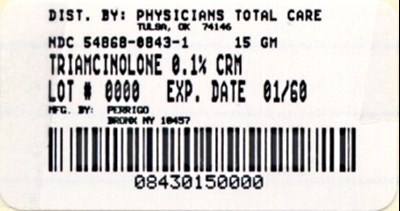 Image Of 0.1% Cream Package Label (0843)