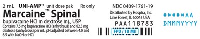 PRINCIPAL DISPLAY PANEL - 2 mL Ampule Unit Dose Pak Label - marcaine 06