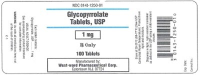 Glycopyrrolate Tablets, USP 1 mg - glycopyrrolate tablets 1