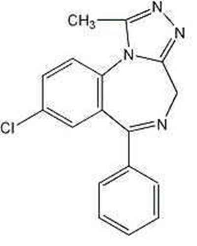 Chemical Structure - alprazolam str