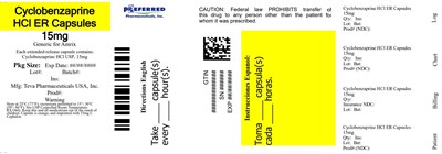 Cyclobenzaprine HCl Er Capsules 15mg (Image 8)