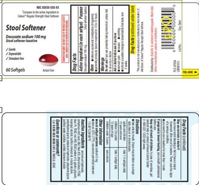 Docusate Sodium 100 mg (Docusate Sodium 2 Tone Pur 1)