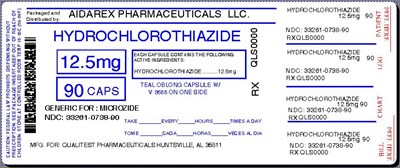 Image Label (Hydrochlorothiazide 12 5mg Cap For Qualitest 2)