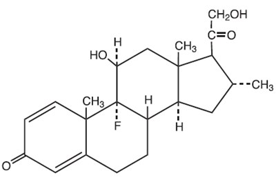 Chemical Structure - topicort 01