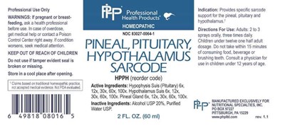 Pineal, Pituitary,  Hypothalamus  Sarcode (Pineal Pituitary Hypothalam)