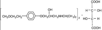 Structural Formula For Metoprolol Tartrate (96e73d2d 4fd5 4ab0 99d9 6d396231645f 01)
