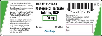 metoprolol-100mg.jpg 100 mg 30 Tablets in Bottle Pack - metoprolol 100mg